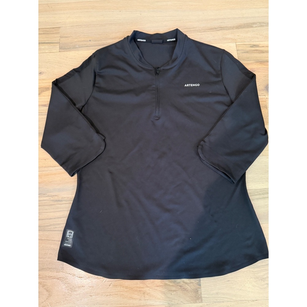 Women's Artengo Decathlon Tennis Top Elbow Length Sleeve Small? (No Size Tag)